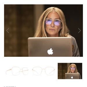 Mykita Meryl glass frames in gold finish as seen on Sara Jessica Parker.